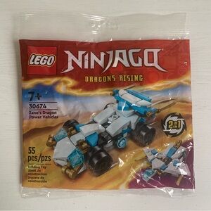 LEGO Ninjago Dragons Rising Zane’s Dragon Power Vehicles 2-in-1 30674 Polybag